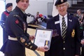 Merritton Br present Cadet medal of Excellence