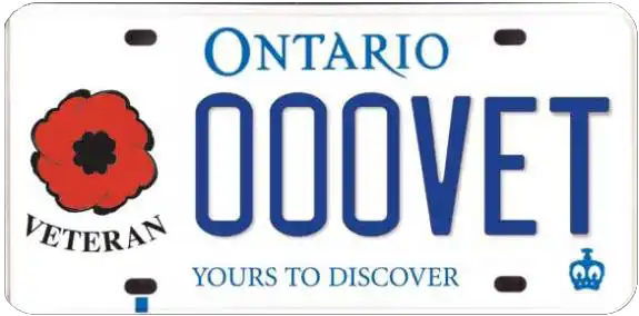 Veteran Licence Plate